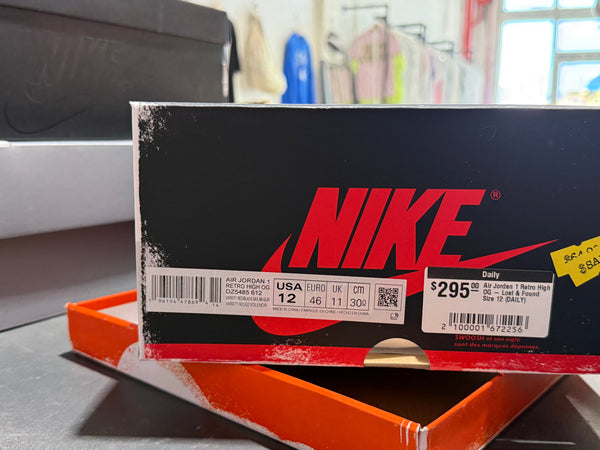 Air Jordan 1 Retro High OG - Lost & Found Size 12