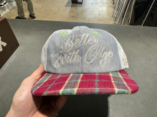 NEW Better With Age Heritage Reconstructed Denim Hat - Plaid