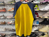 USED Supreme Rhinestone Raglan SS Tee - Yellow/Blue Size XXL