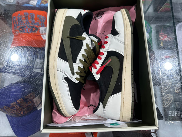 Air Jordan 1 Retro Low OG SP - Travis Scott Olive Size 12W/10.5M