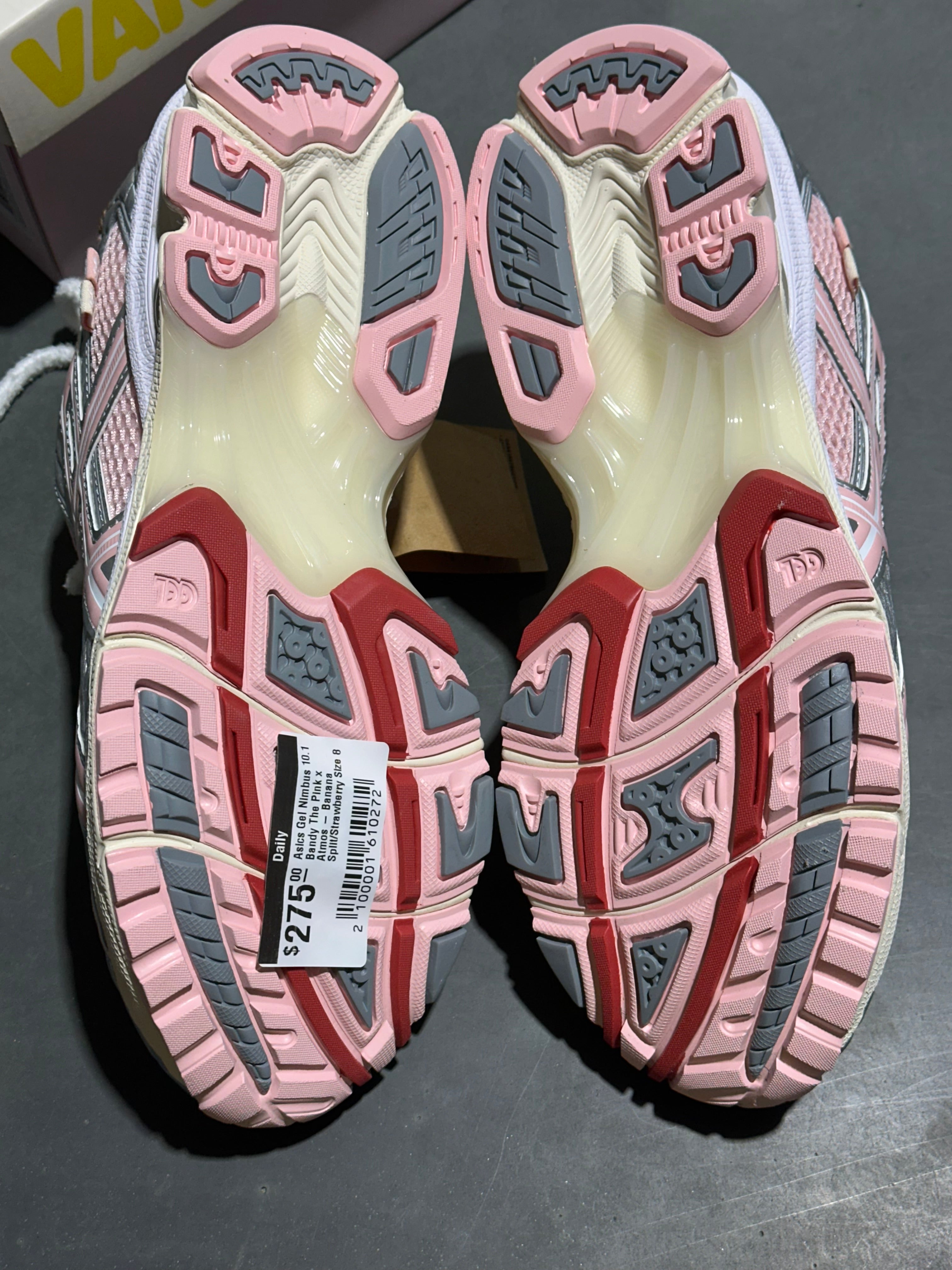 Asics Gel Nimbus 10.1 Bandy The Pink x Atmos - Banana Split/Strawberry Size 8