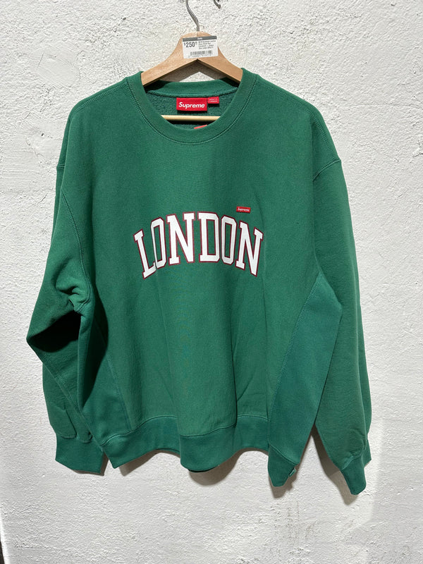 NEW Supreme London Shop Small Box Crewneck - Green Size Large