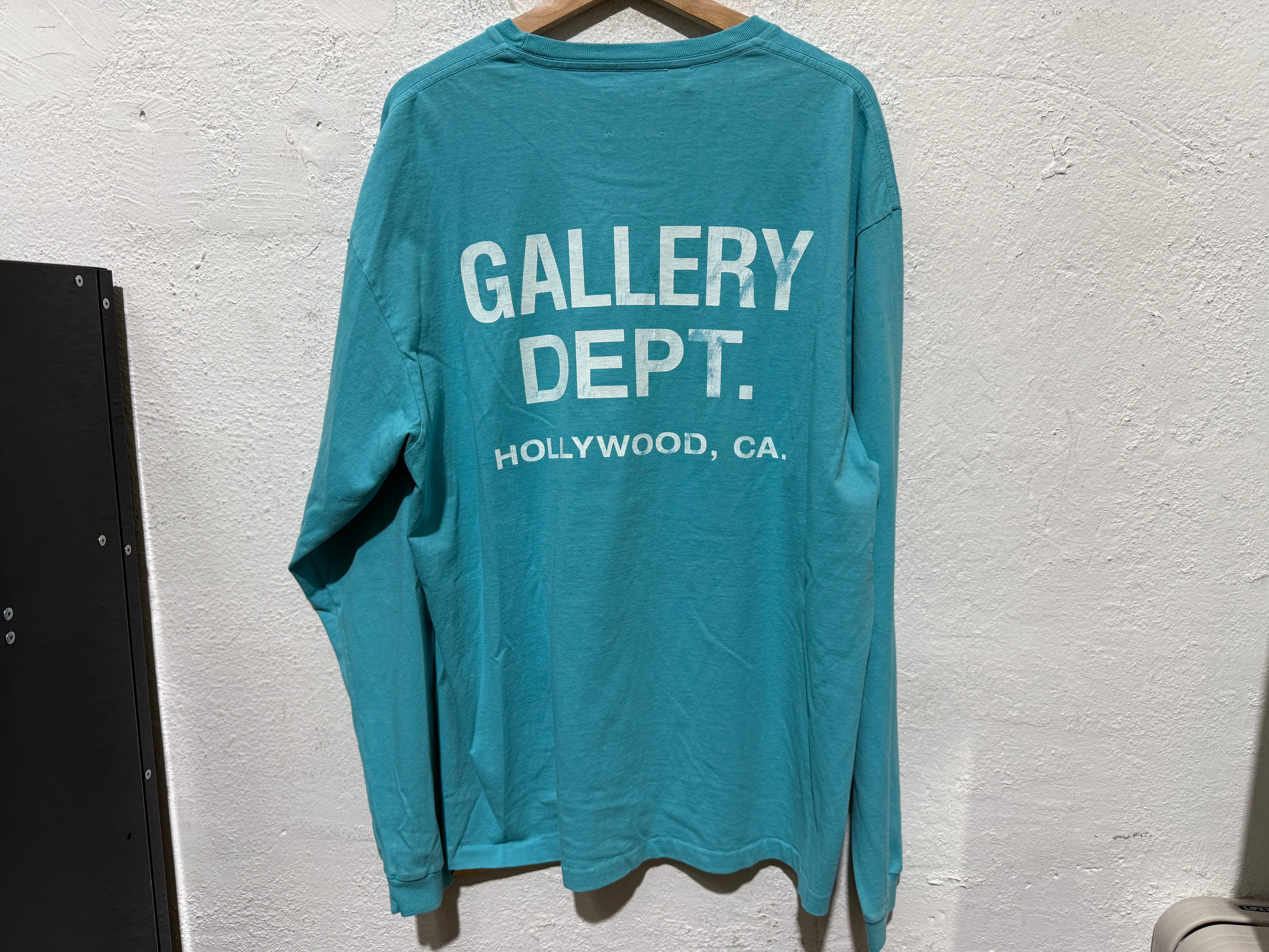 Gallery Dept L/S Tee - Aqua Size XL