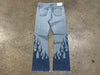 NEW Gallery Department Flame Flared Denim - Blue Size 31