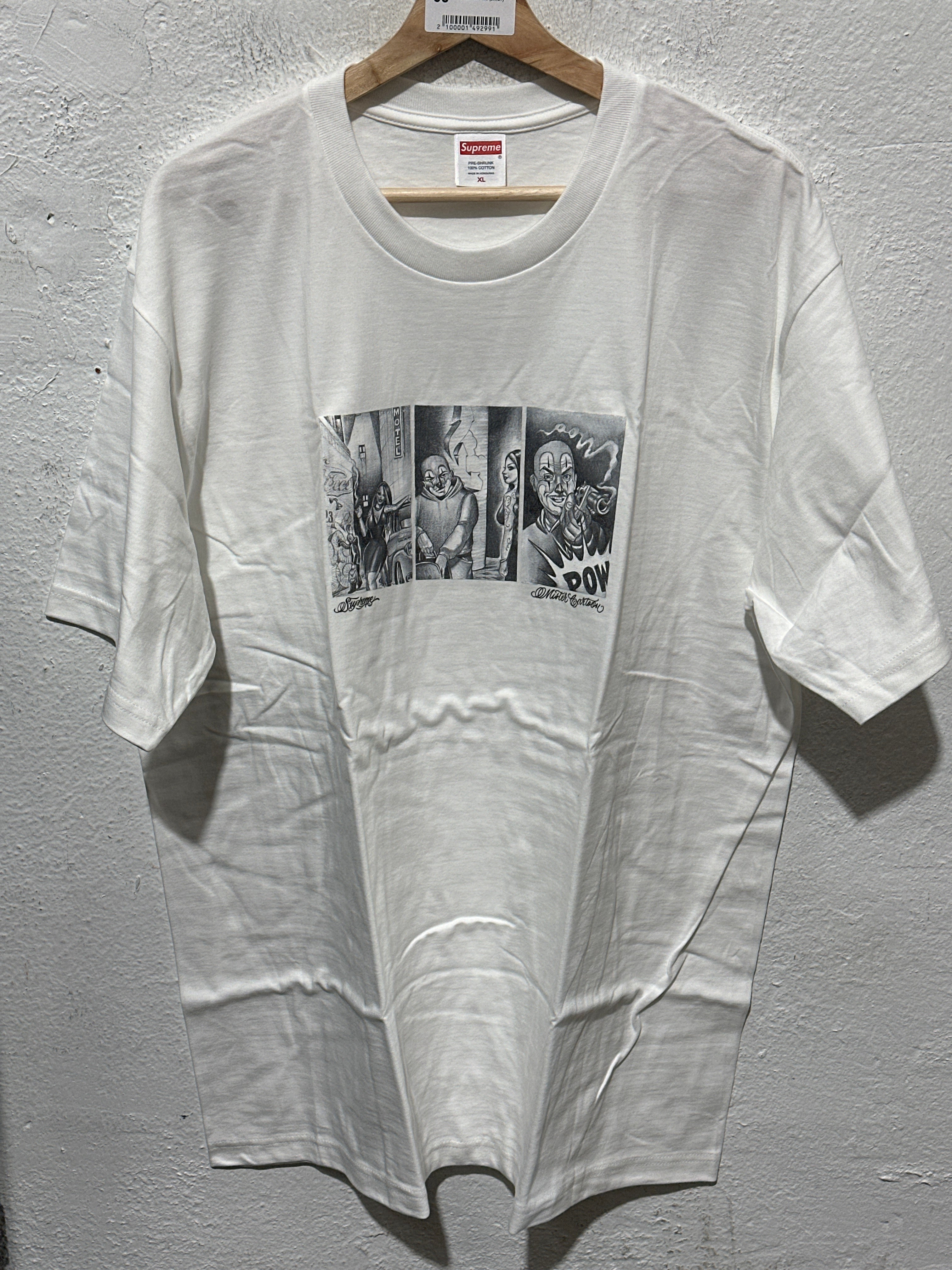 NEW Supreme Pow Tee - White Size XL