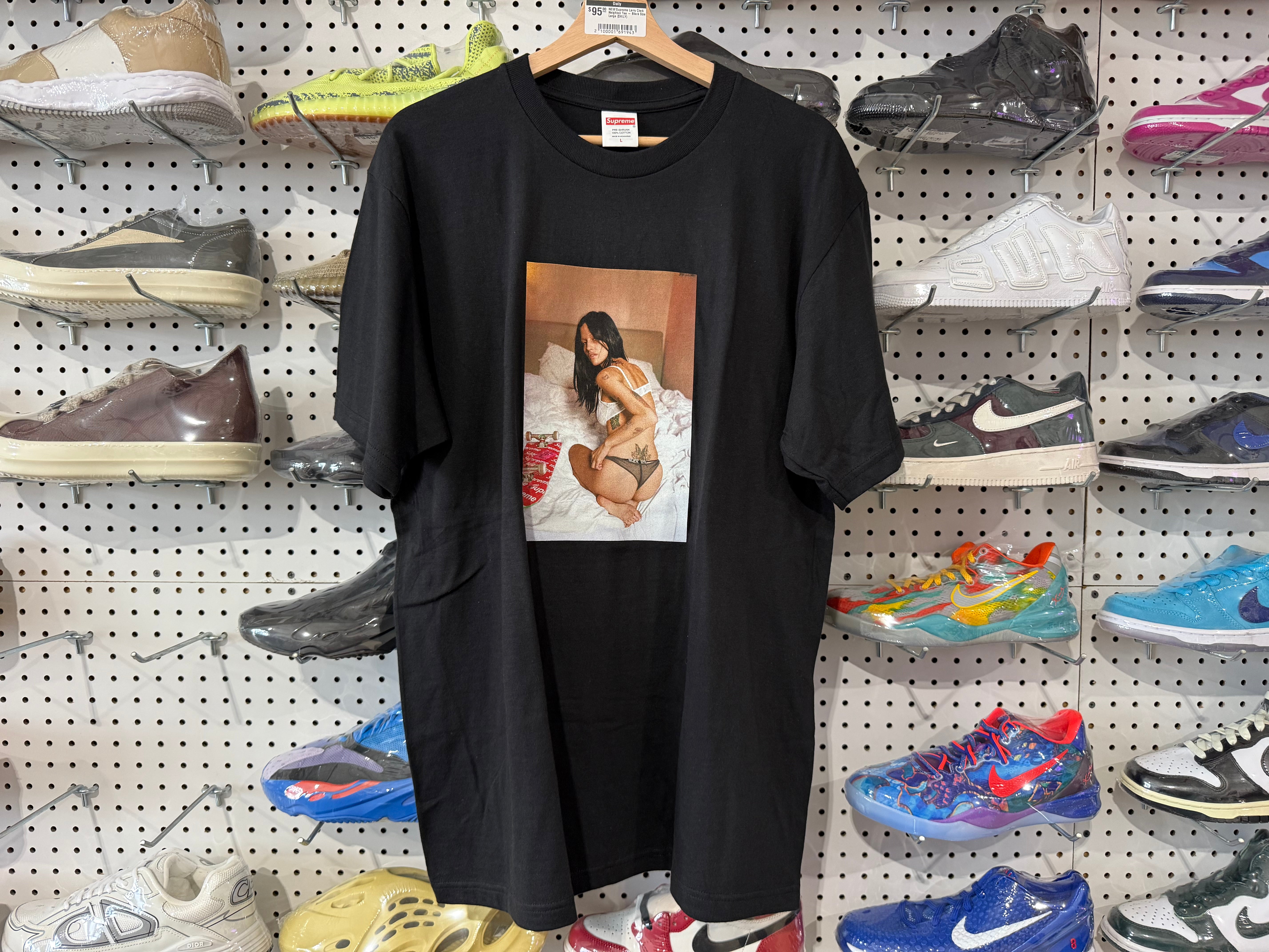 NEW Supreme Larry Clark Neighbor Tee - Black Size Large