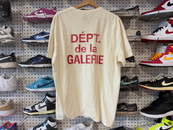 NEW Gallery Department French Tee - Sail/Red Size Large