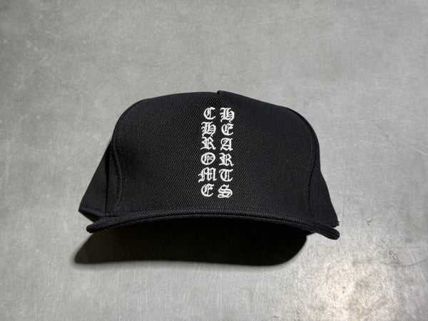 NEW Chrome Hearts Denim Baseball Cap - Vertical Logo