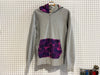 USED BAPE Color Camo Full Zip Shark Hoodie - Grey/Purple Size Large