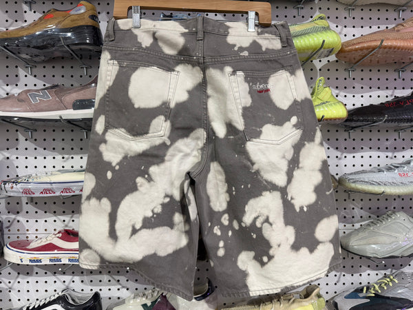 USED Supreme BSS25 Baggy Denim Short - Bleached Size 32