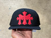 NEW Chrome Hearts Cemetery Trucker Hat - Black/Red