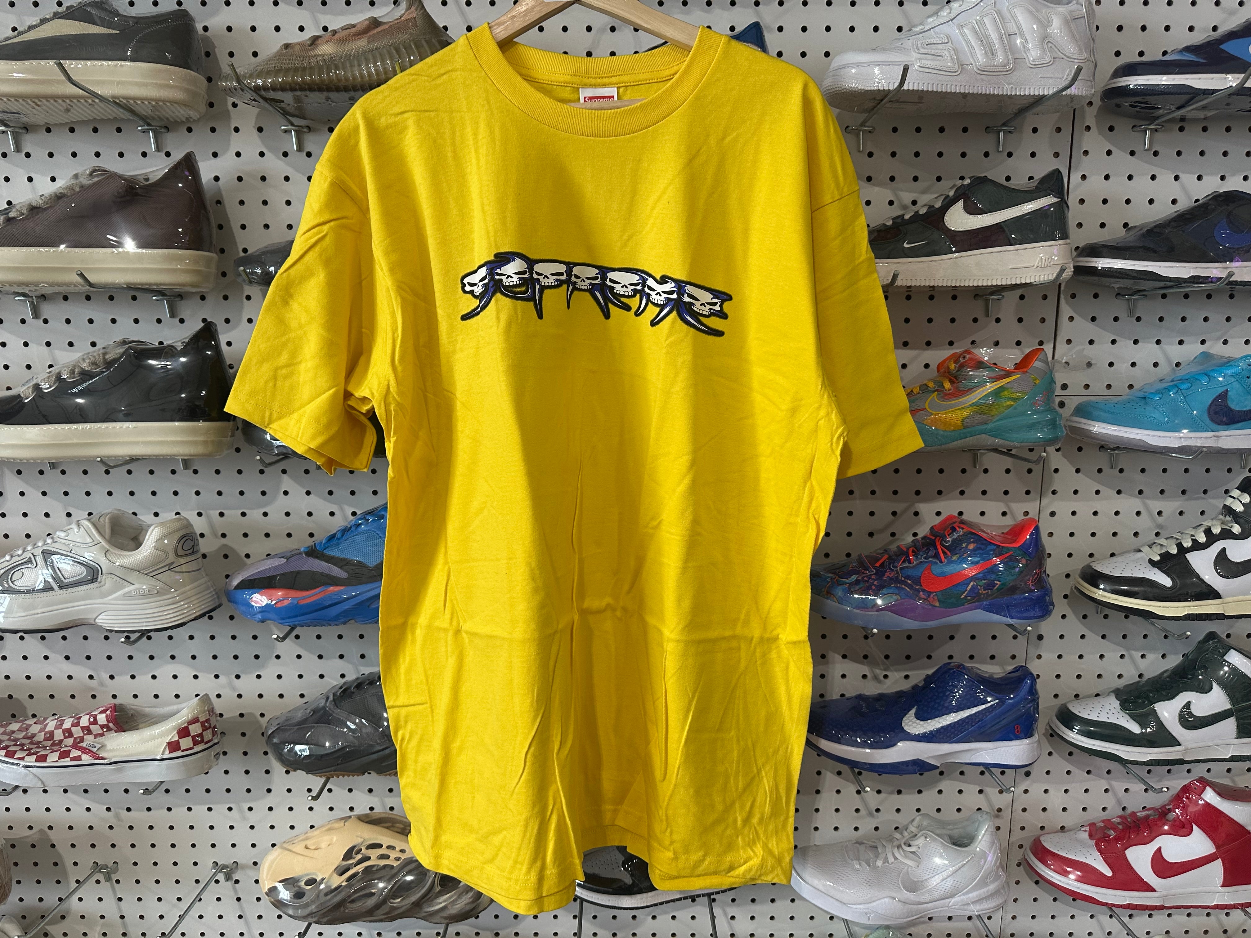 NEW Supreme Skulls Tee - Yellow Size XL