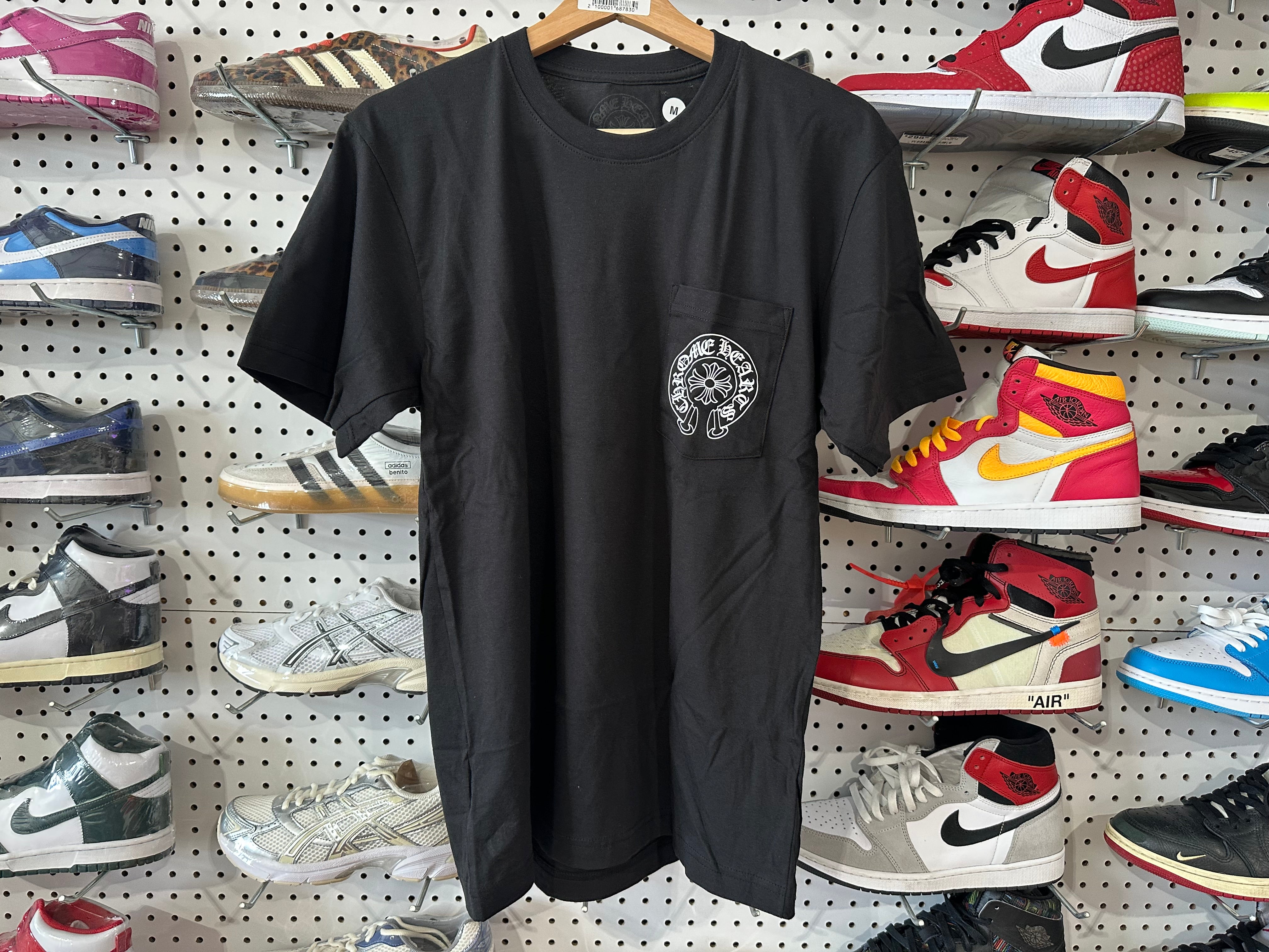 NEW Chrome Hearts Miami Pocket Tee - Black Size Medium