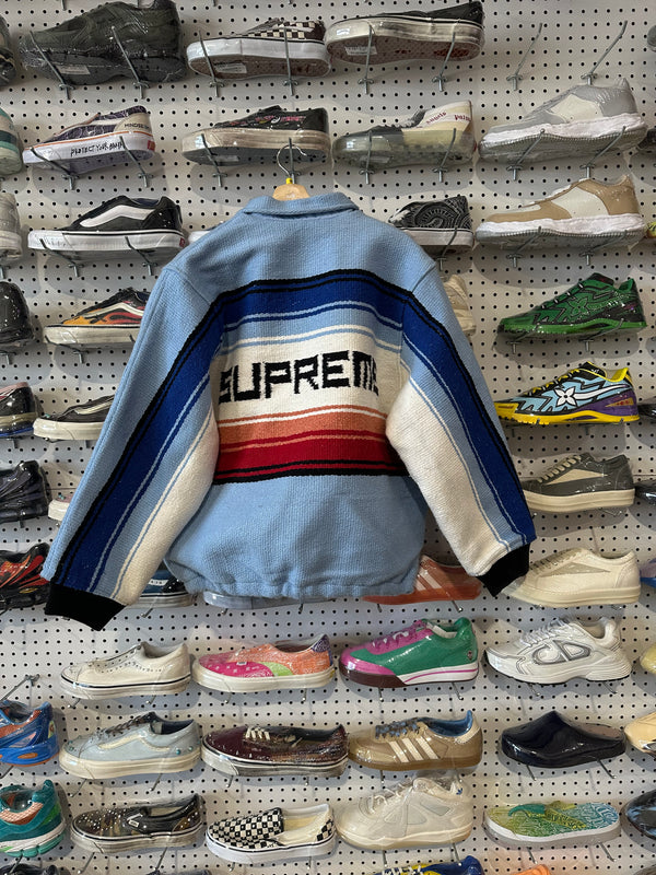 NEW Supreme FW20 Tlaxcala Blanket Jacket - Blue Size Medium