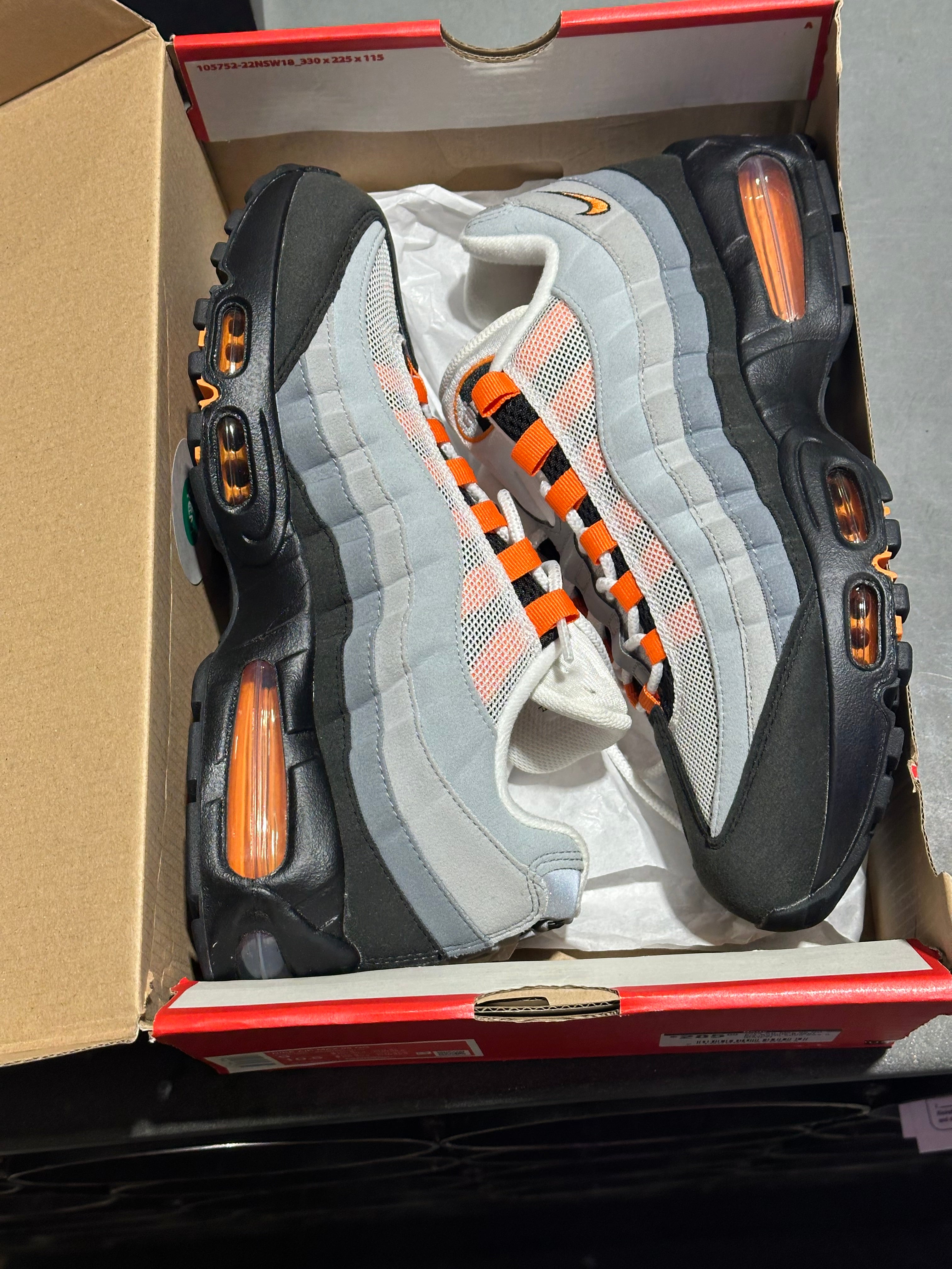 Nike Air Max 95 OG - Big Bubble Bright Mandarin 2025 Size 9