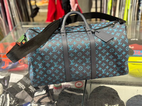 CLEAN LV Keepall Bandouliere 50 - Blue