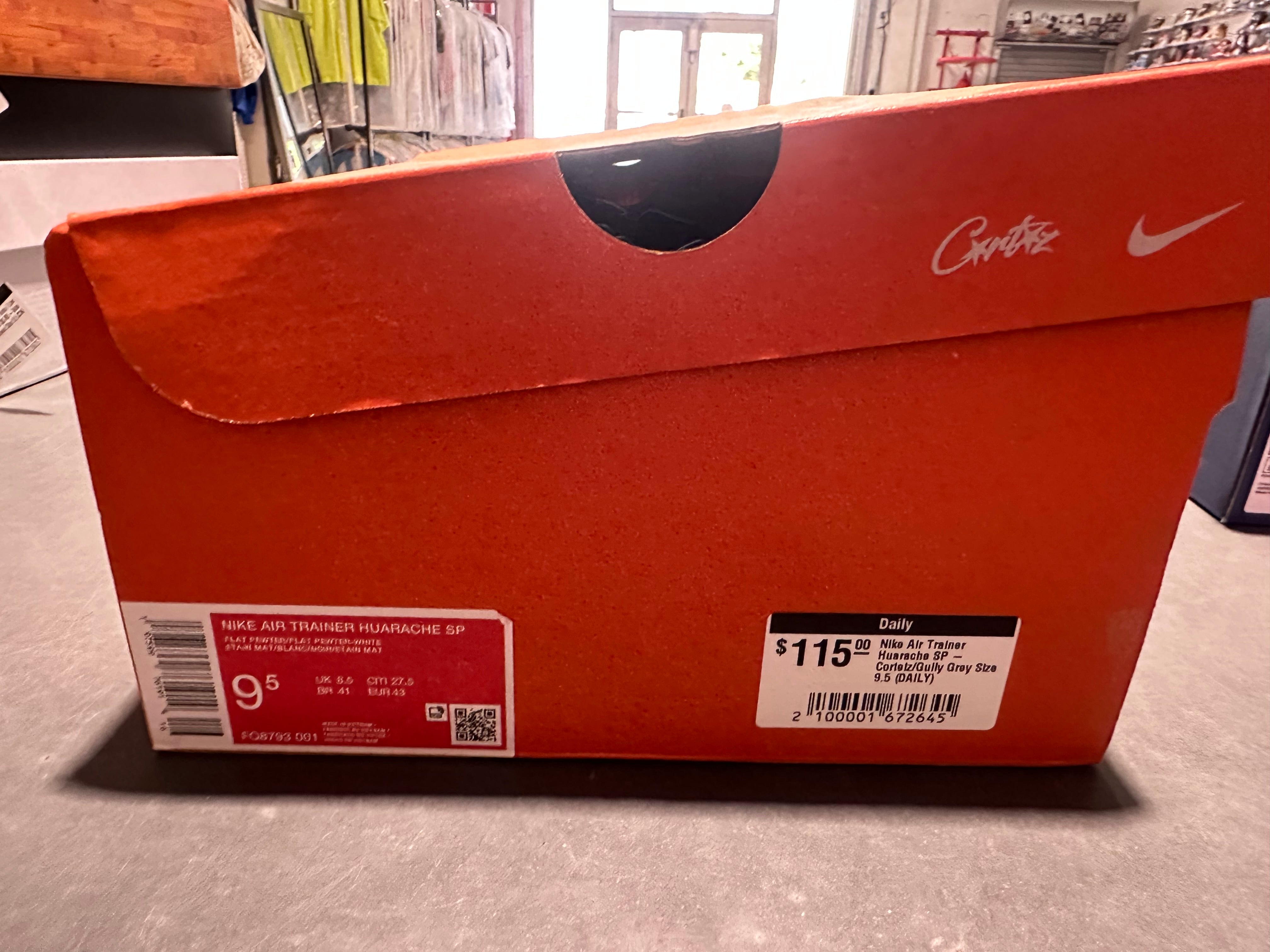 Nike Air Trainer Huarache SP - Corteiz/Gully Grey Size 9.5