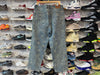 USED Supreme Bandana Jacquard Baggy Jean - Blue Size 34