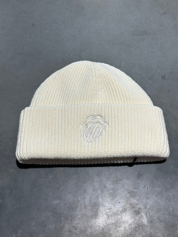NEW Kith x Rolling Stones Beanie - White