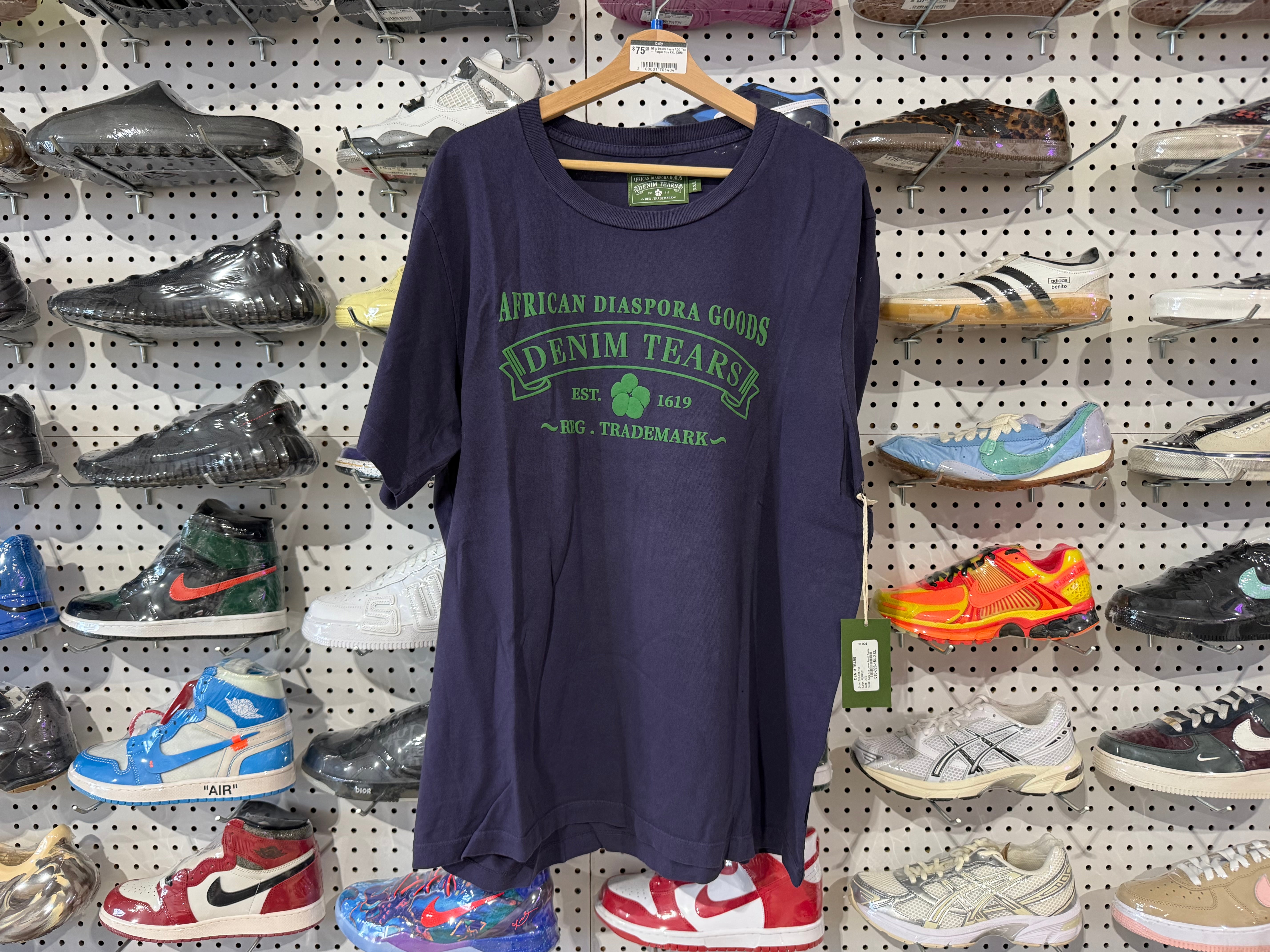 NEW Denim Tears ADG Tee - Purple Size XXL
