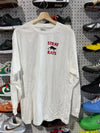 NEW Stray Rats Chest Logo L/S Tee - White Size Large