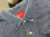 USED Supreme Oxford Shirt - Dark Washed Denim Size XL