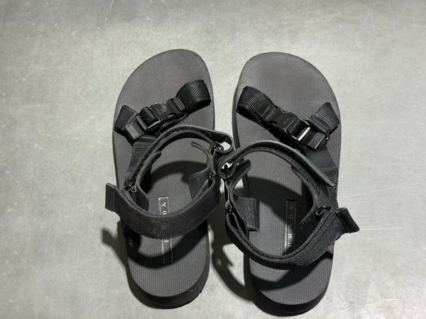 Prada Deep Tech Sandals - Black Size 12
