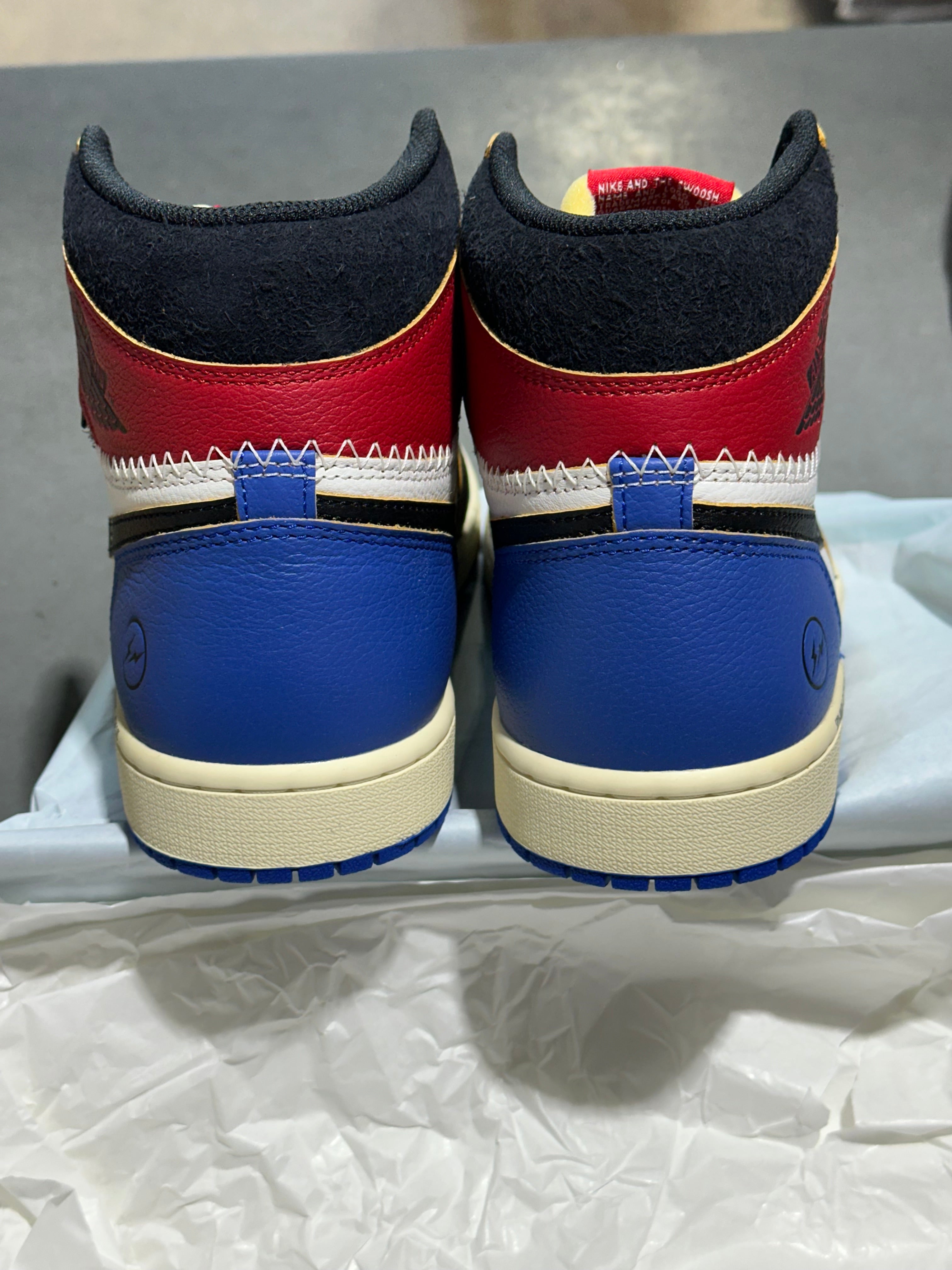 Air Jordan 1 Retro High OG SP - Fragment x Union LA Varsity Red Sport Royal Size 11