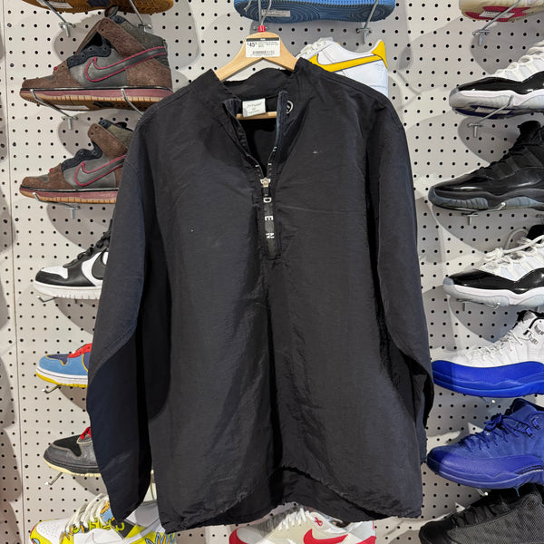 USED Hidden NY Quarter ZIp Up - Black Size Large