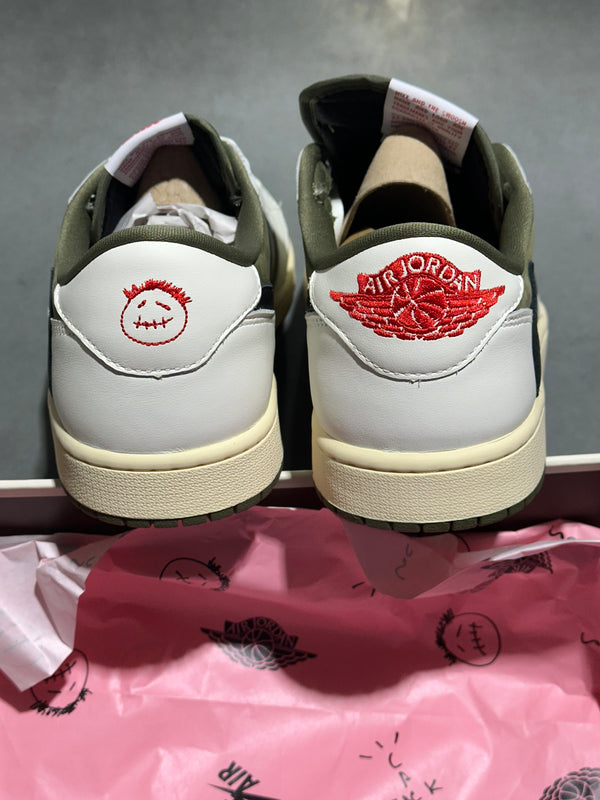 Air Jordan 1 Retro Low OG SP - Travis Scott Medium Olive Size 11.5