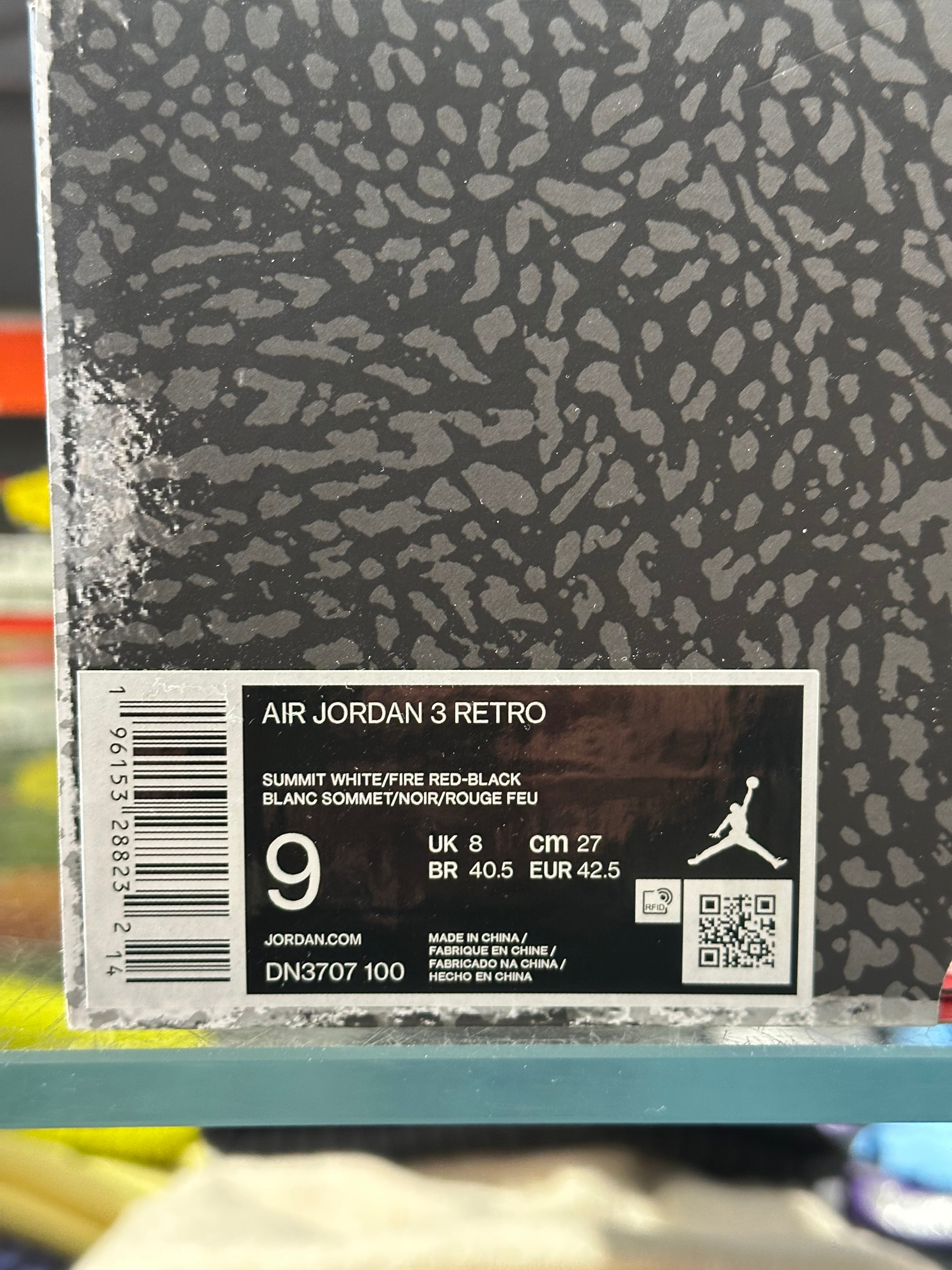 Air Jordan 3 Retro - White Cement Reimagined Size 9