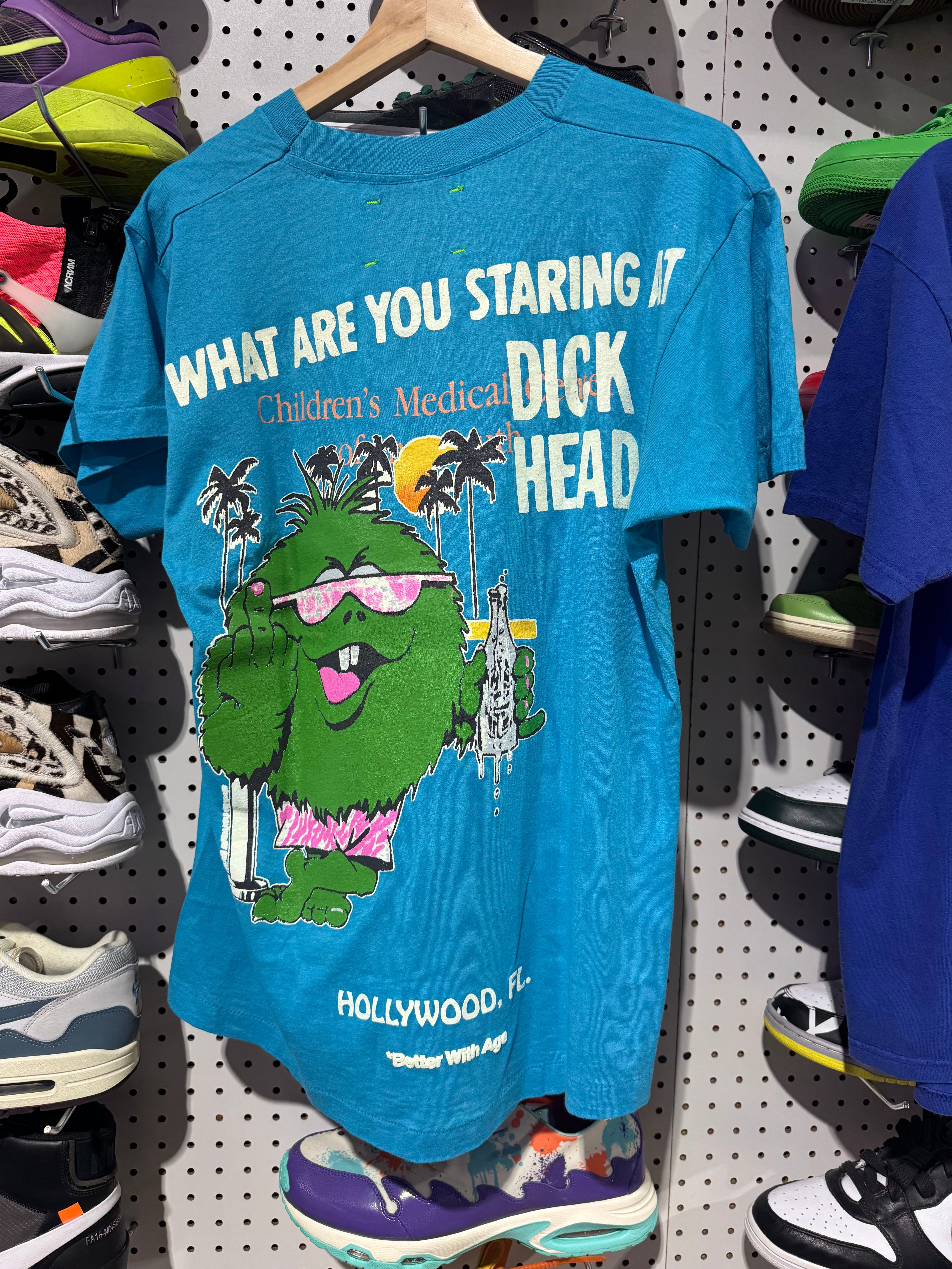 NEW Better With Age Dickhead Tee - Light Blue Size Medium