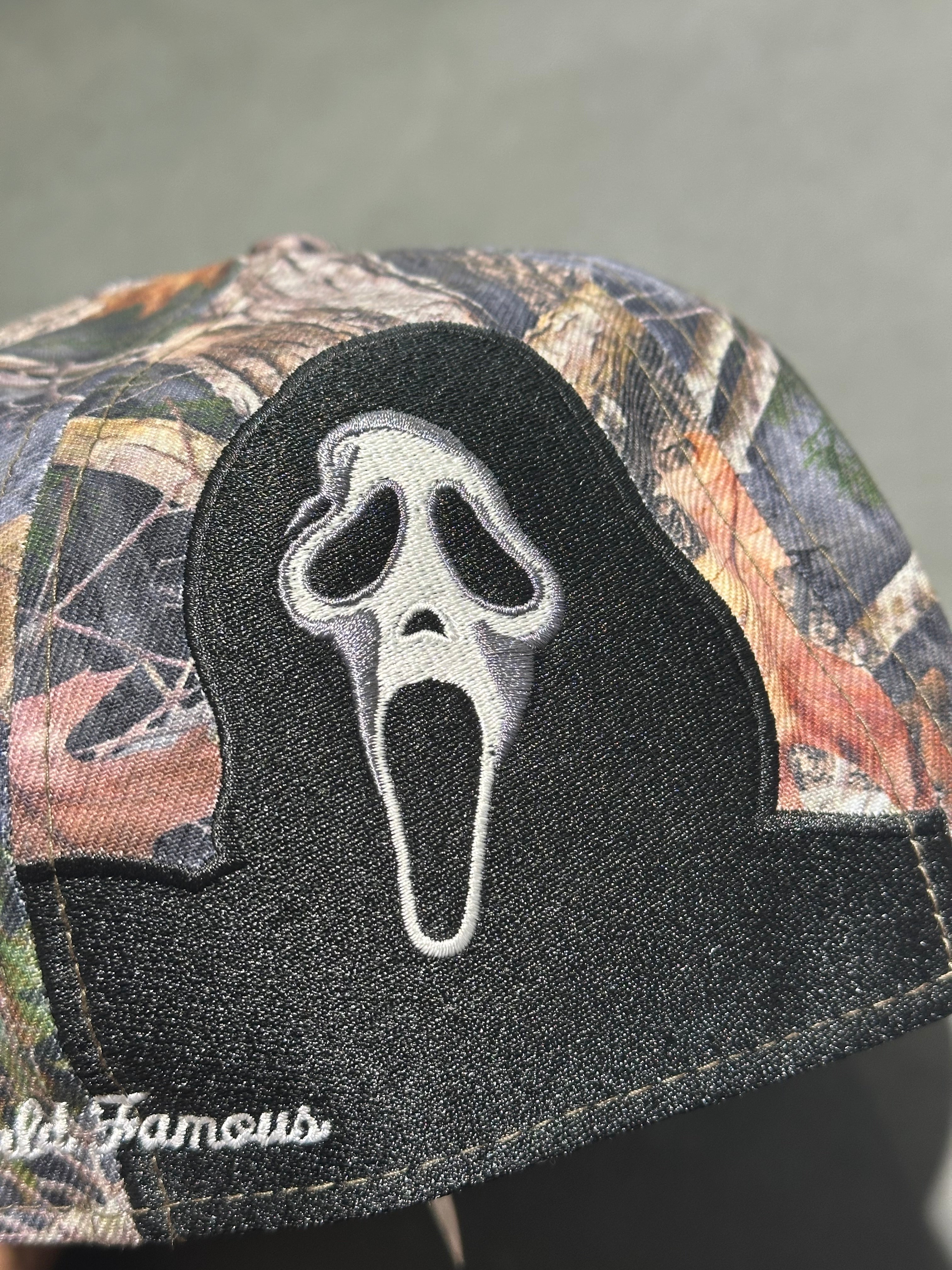 NEW Supreme Ghostface Box Logo New Era 59Fifty Cap - Camo Size 7 3/8