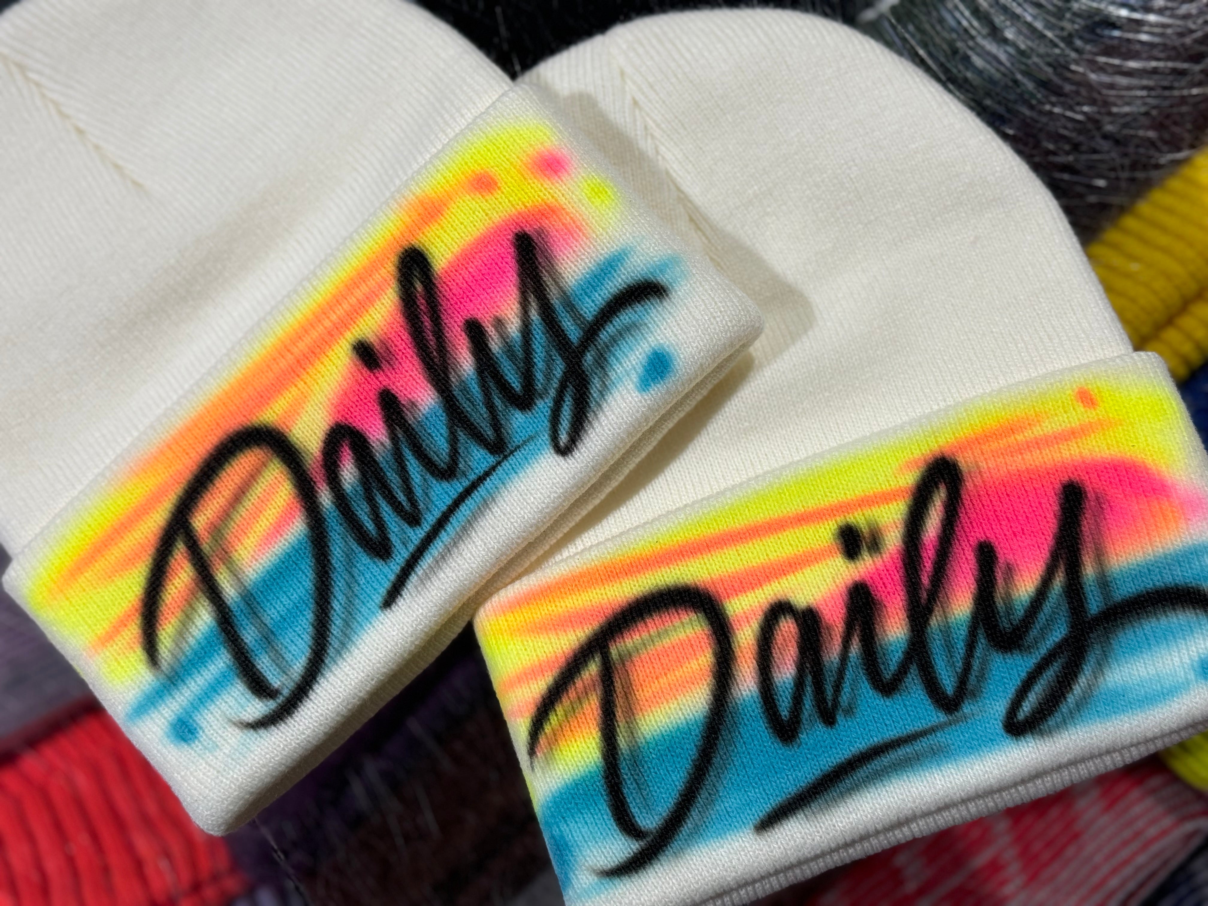 NEW Daily Miami Airbrush Beanie