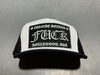 NEW Chrome Hearts FUCK Trucker - White/Black