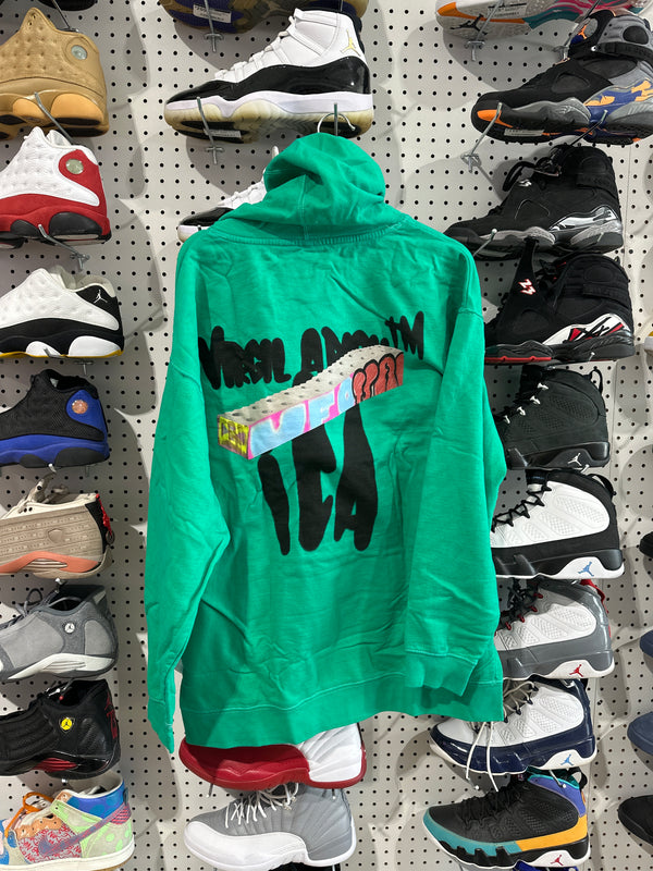 NEW Virgil ICA Graffiti Hoodie - Green Size XXL