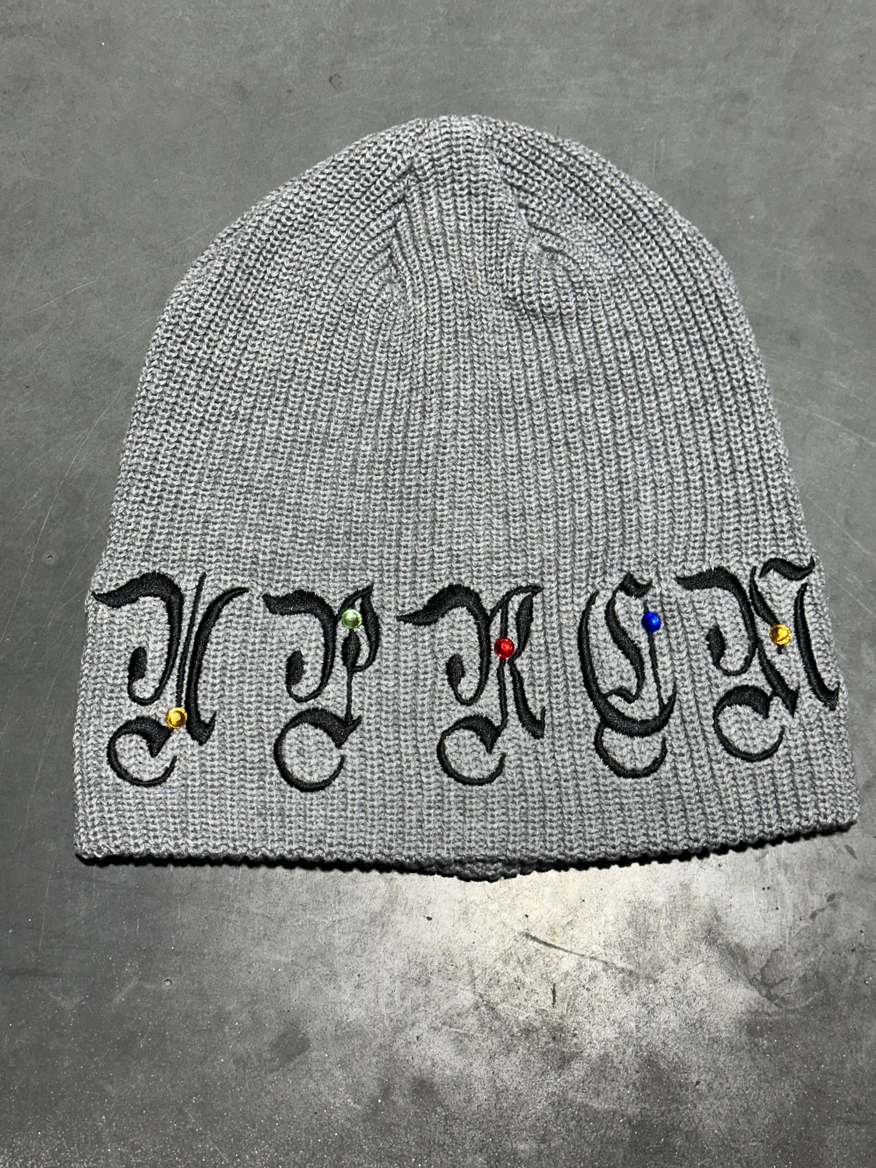 NEW Supreme AOI Gems Beanie - Heather Grey