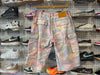 NEW Gallery Department Cutt Off Short - Orange Camo/White Size 30