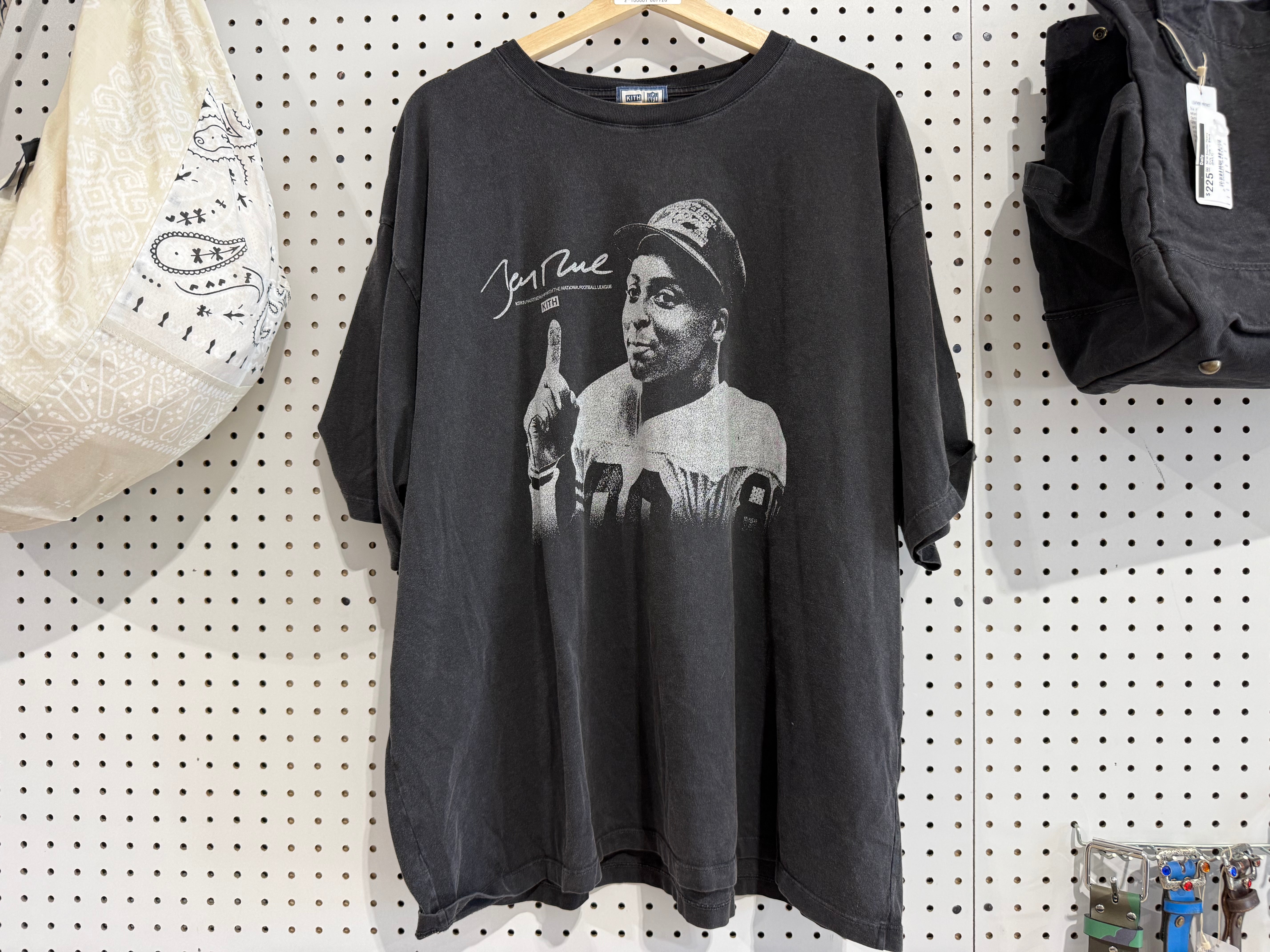 USED KITH Jerry Rice Tee - Faded Black Size XL