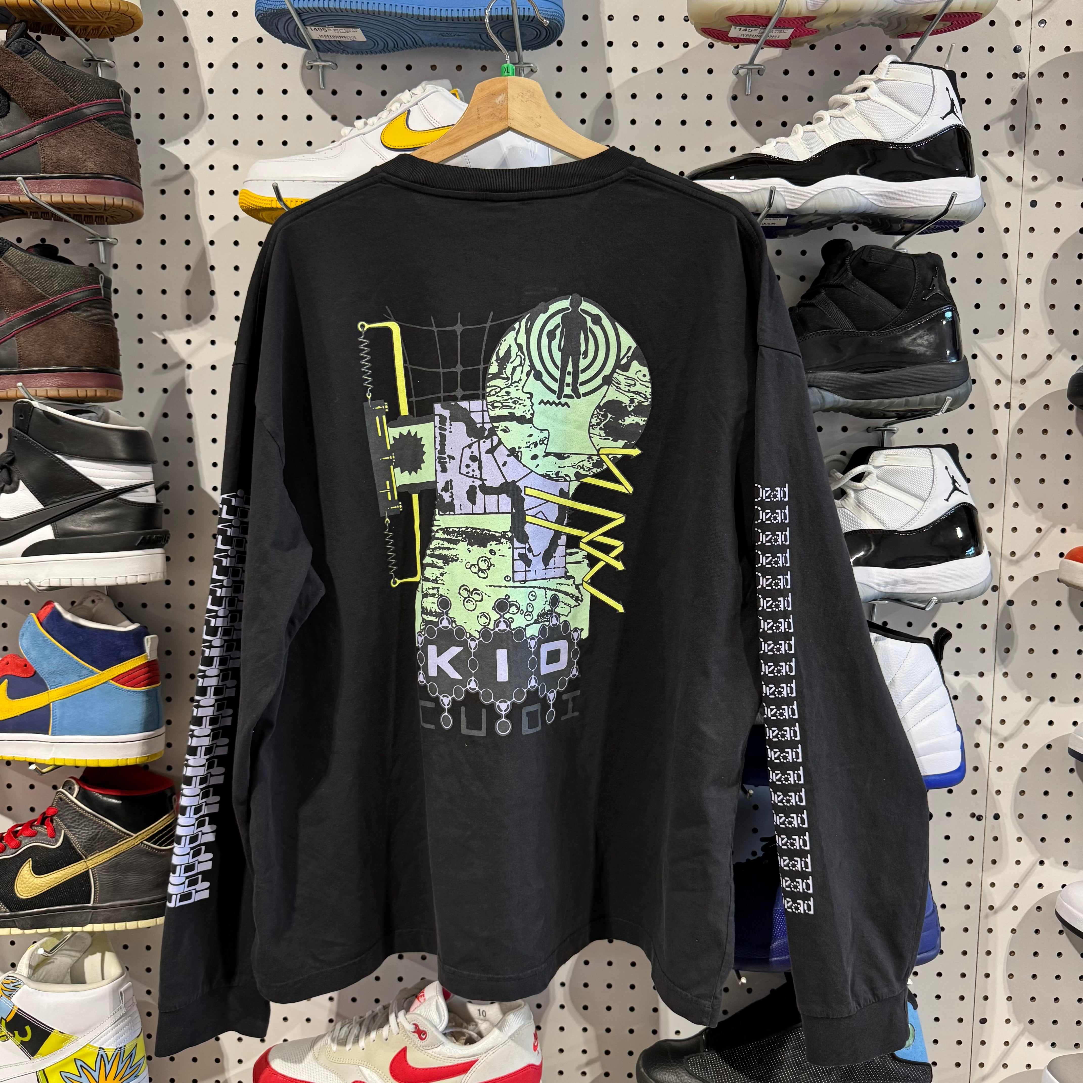 NEW Kid Cudi Brain Dead L/S Tee - Black Size XL