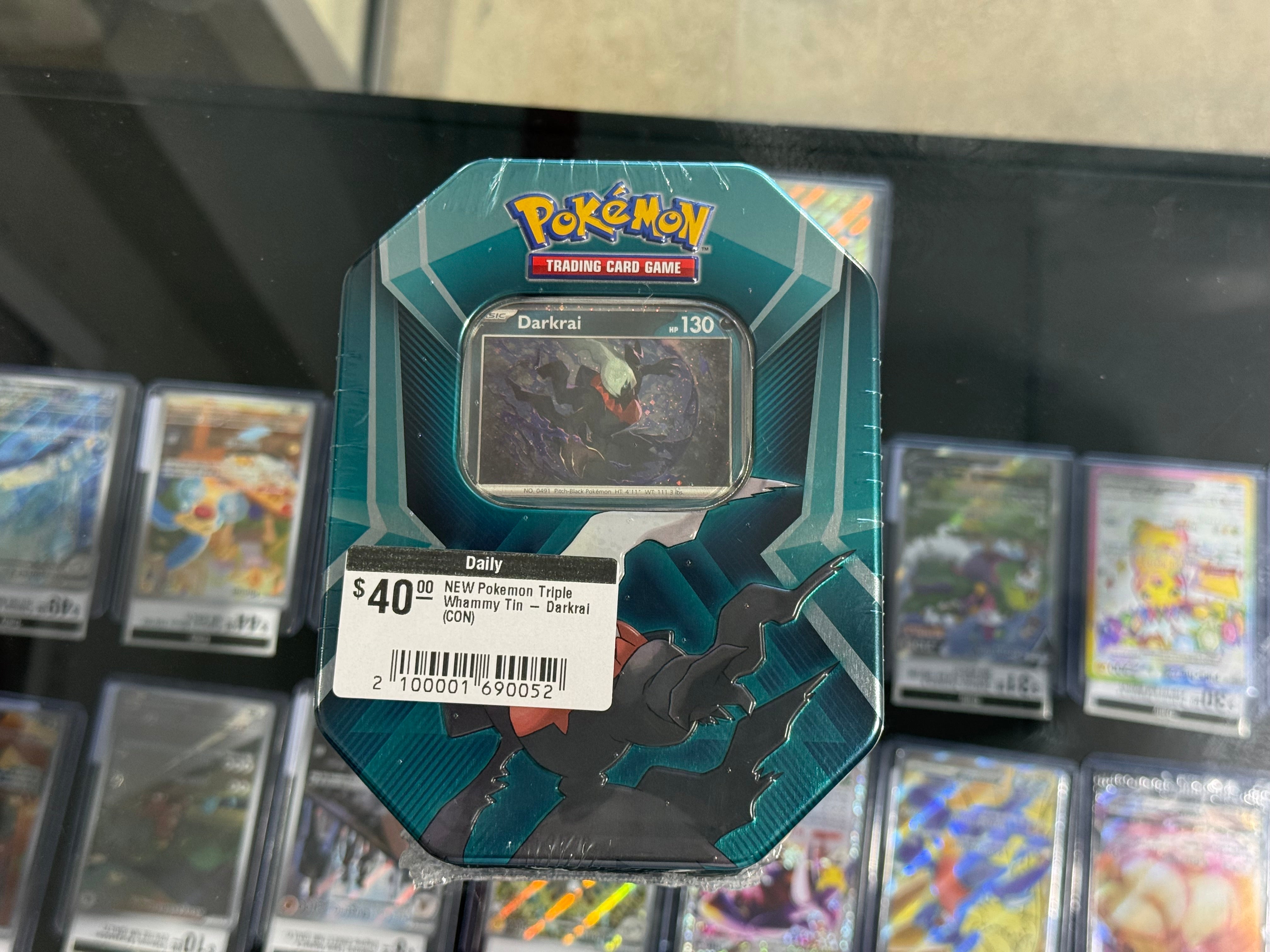 NEW Pokemon Triple Whammy Tin - Darkrai