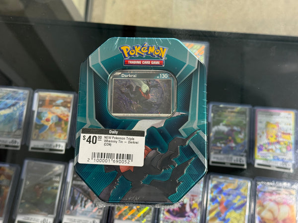 NEW Pokemon Triple Whammy Tin - Darkrai
