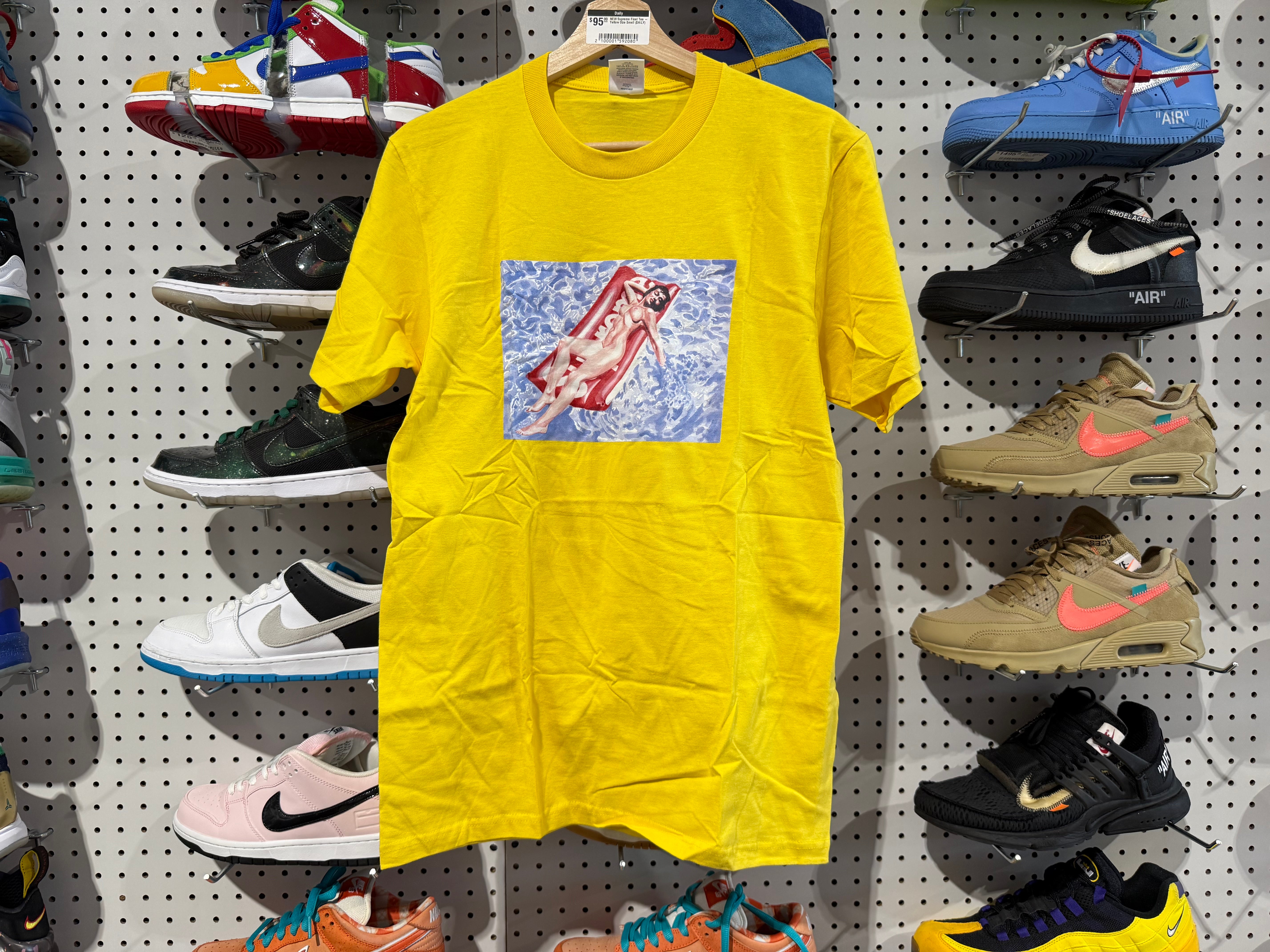 NEW Supreme Float Tee - Yellow Size Small