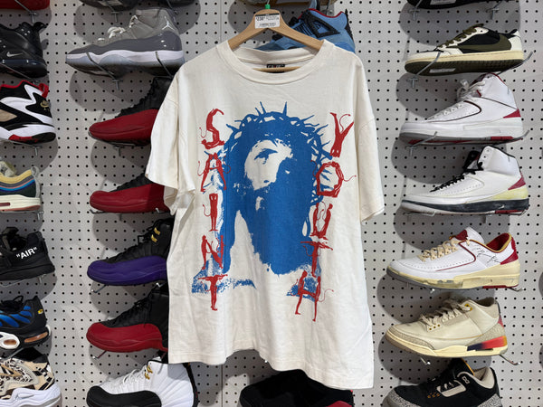 NEW Saint Michael Saint Youth Jesus Tee - White Size XL