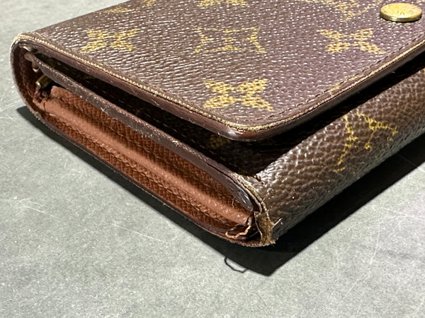 VTG Louis Vuitton Porte Monnaie Billet Tresor Wallet - Brown Monogram