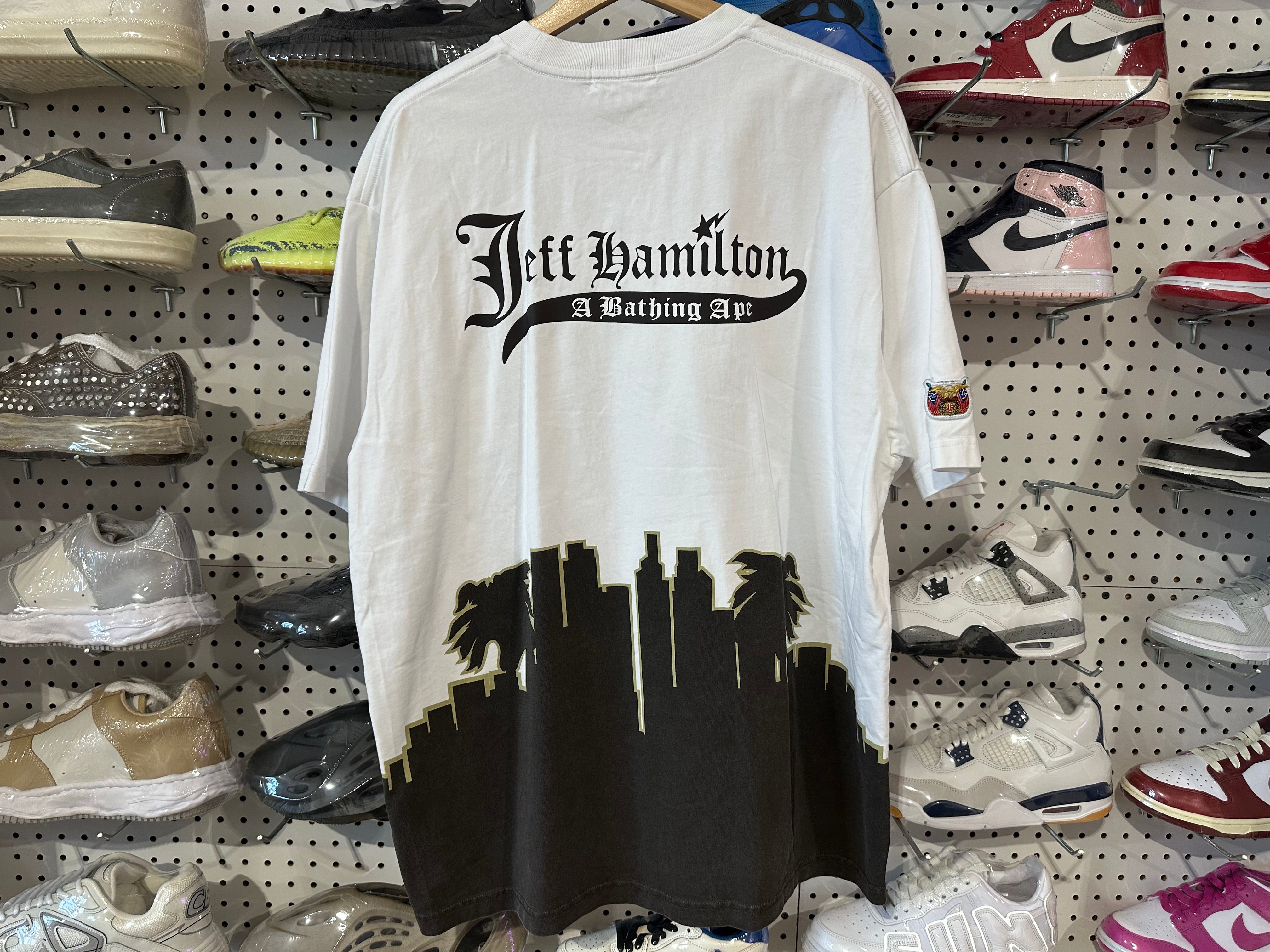 USED Bape x Jeff Hamilton Skyline Tee - White Size XL