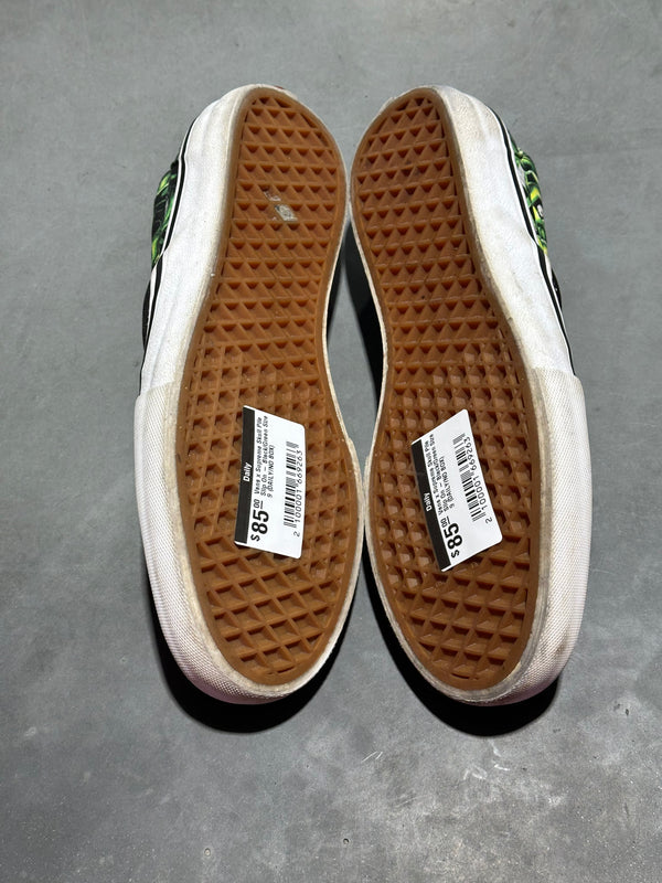 Vans x Supreme Skull Pile Slip On - Black/Green Size 9