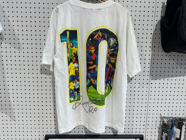 NEW Marino Morwood Ronaldinho Tee - White Size XL (CON)