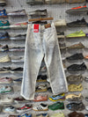 NEW Diesel Macro Printed Denim Jeans - White/Blue Size 32