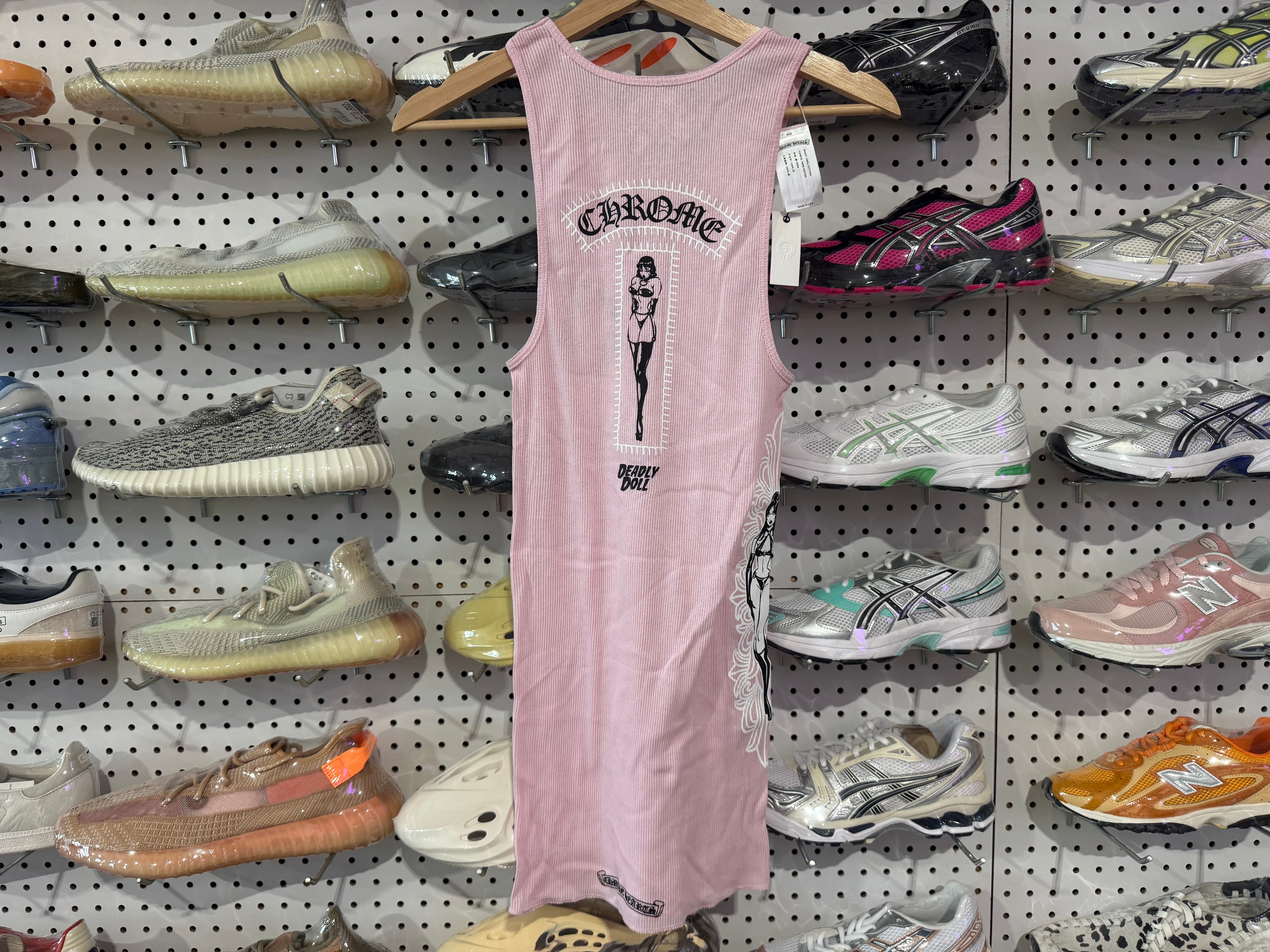 NEW Chrome Hearts JJS Rib Tank - Pink Size Medium